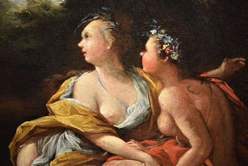 Coppia Scene Mitologiche     1) "Apollo e Dafne"